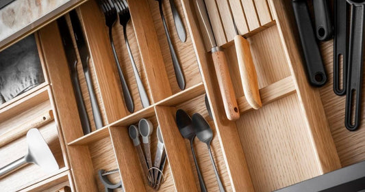 Wooden Drawer Organizer Kits: Declutter & Maximize Kitchen Storage in Style
