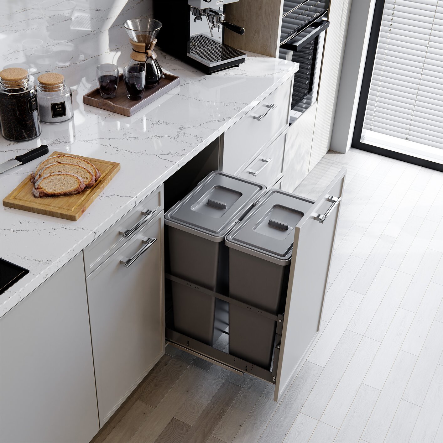 M-Series SpaceBin Waste System Hardware Kits