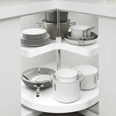 270 Degree Lazy Susan with Plastic Revolving Trays
