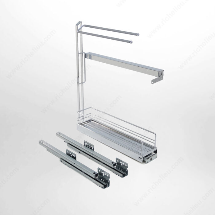 Sliding Basket with Towel Rack