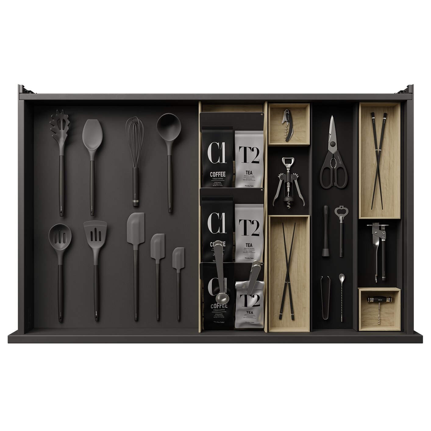 36 Inch Accessory Drawer Organizer Kits-AUTOGRAPH-LAETITIA