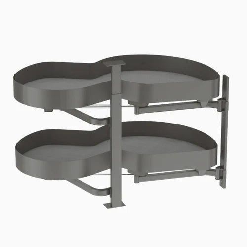 Corner Kidney Shaped - Pull-out Lazy Susan for Pie-shaped Corners