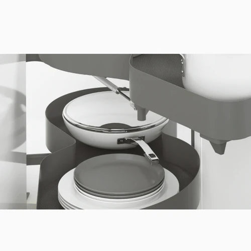 Corner Kidney Shaped - Pull-out Lazy Susan for Pie-shaped Corners