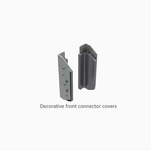 Garbage Bins System - Width 16-1/2 Inches with Plastic Lids