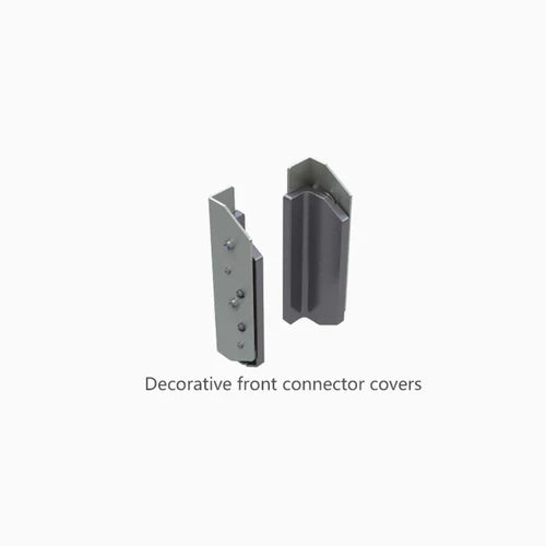 Garbage Bins System - Width 16-1/2 Inches with Build-in Metal Lid