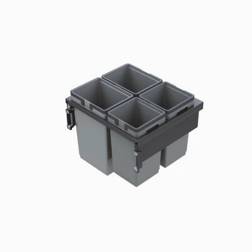 Di Lusso Garbage Bins System - Width 22-1/2 Inches with Build-in Metal Lid
