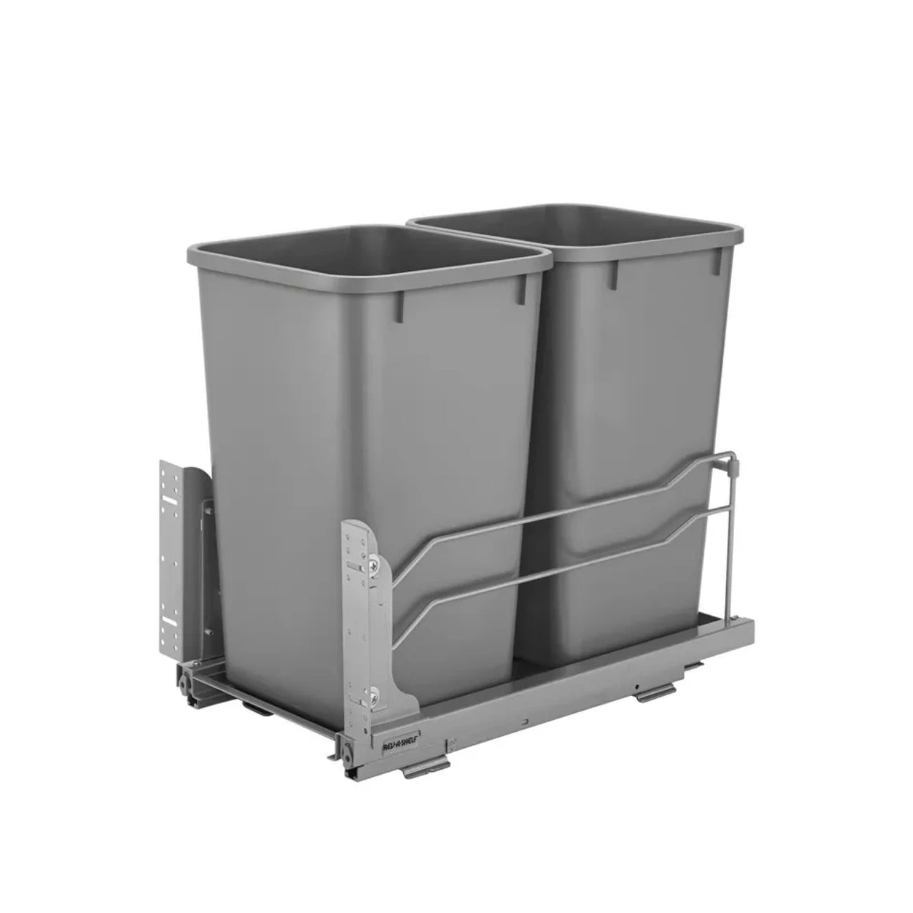 Steel Bottom Mount Pullout Waste Container w/ Soft-Close