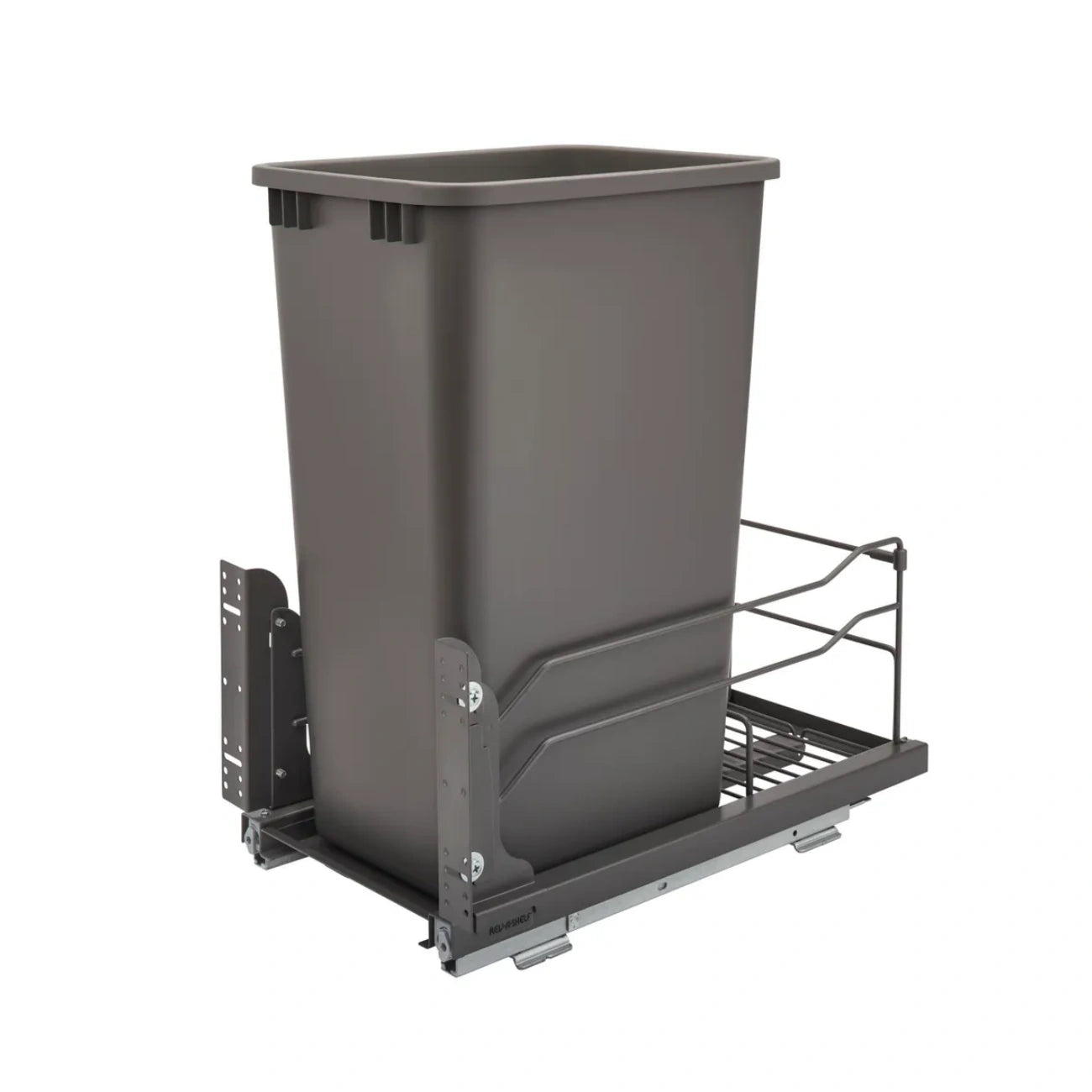 Steel Bottom Mount Pullout Waste Container w/ Soft-Close