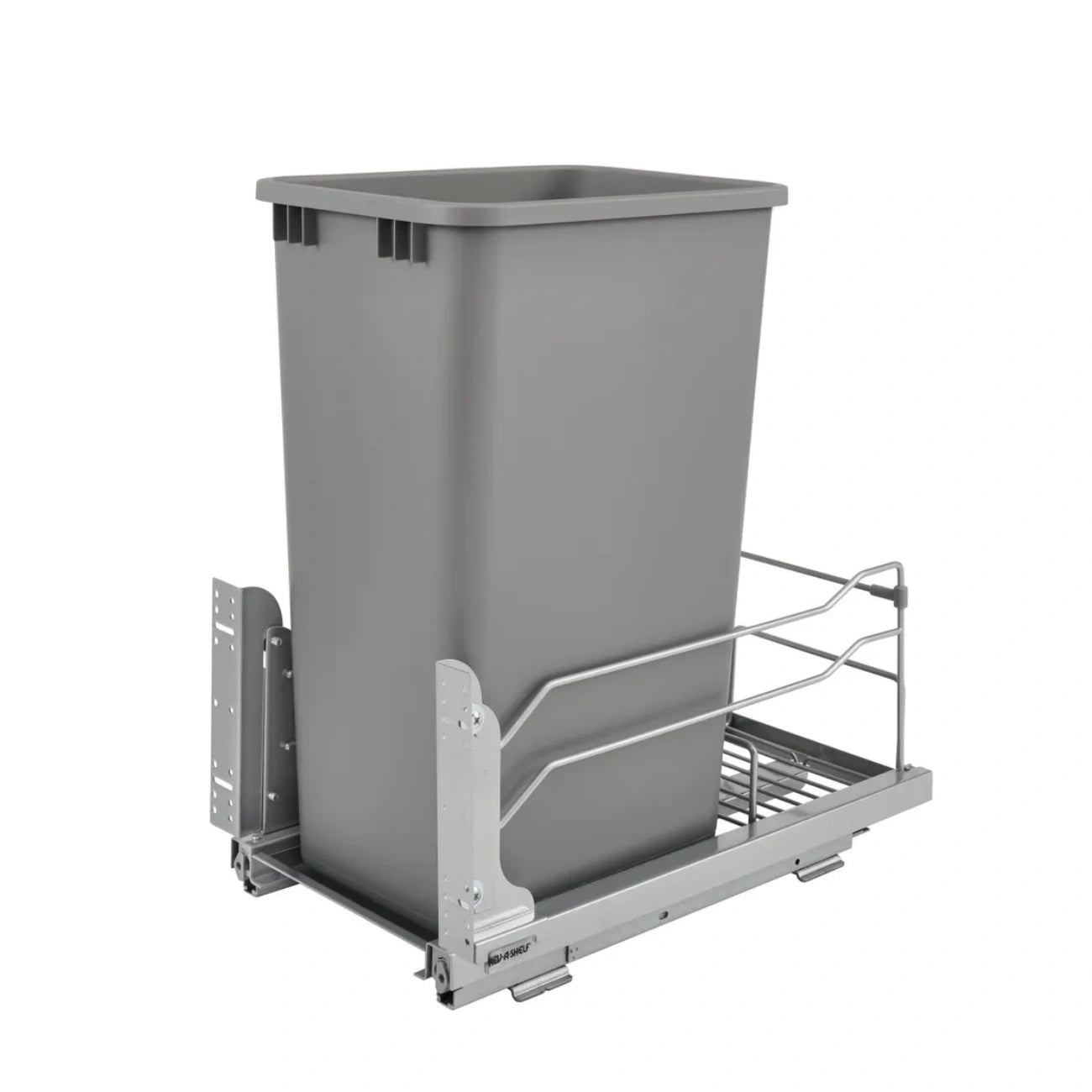 Steel Bottom Mount Pullout Waste Container w/ Soft-Close