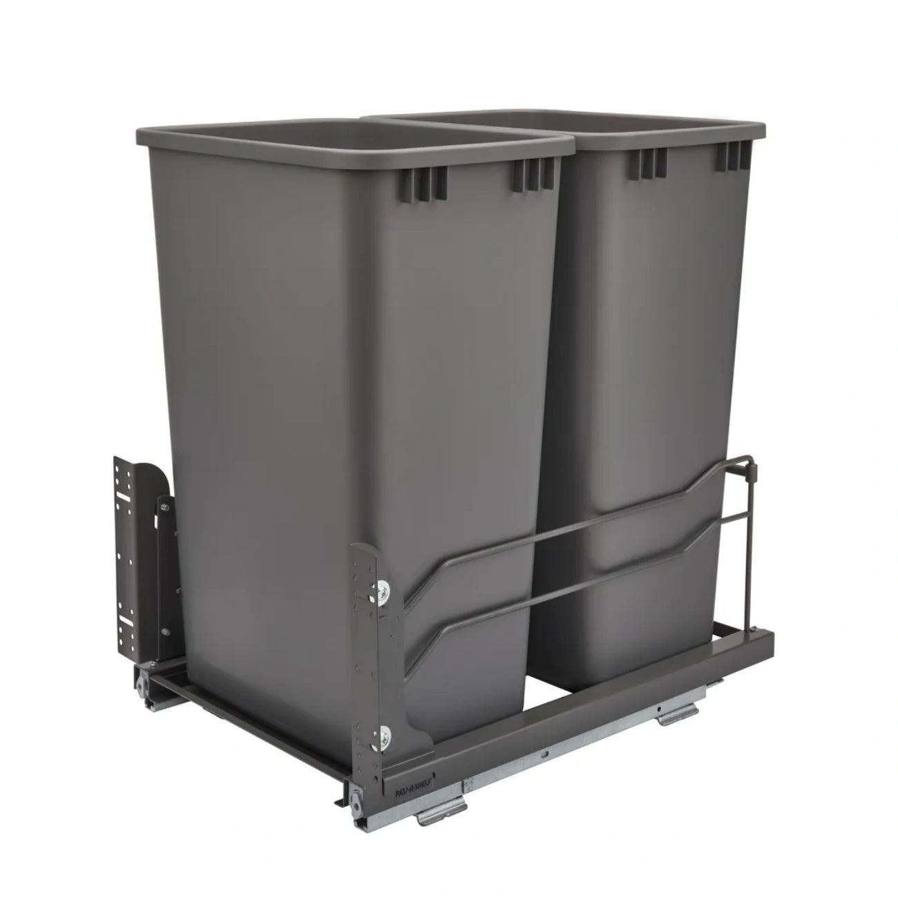 Steel Bottom Mount Pullout Waste Container w/ Soft-Close