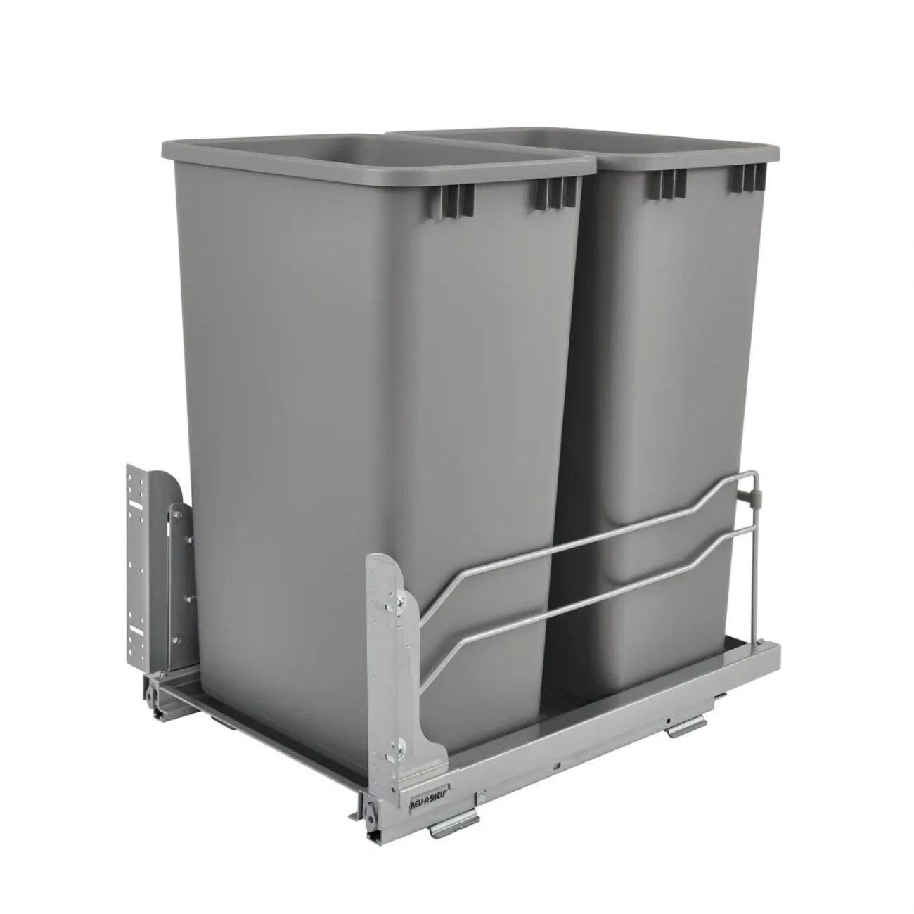 Steel Bottom Mount Pullout Waste Container w/ Soft-Close
