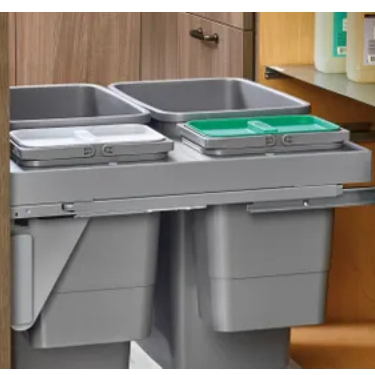 Steel Top Mount Waste Container w/Soft-Close