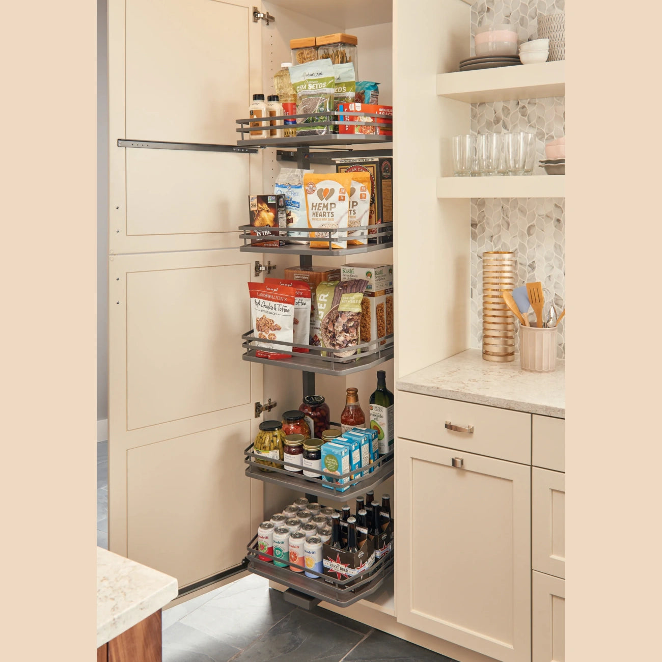Flat Wire Swing Out Pantry