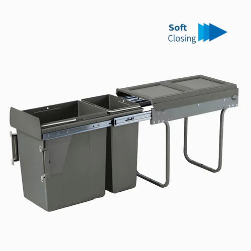 Garbage Bins System - Width 10-1/2 Inches (With 2 Bins)
