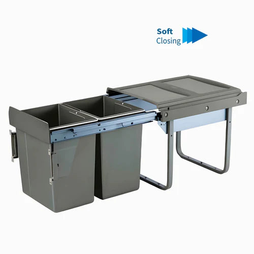 Garbage Bins System - Width 15-3/4 Inches (With 2 Bins)