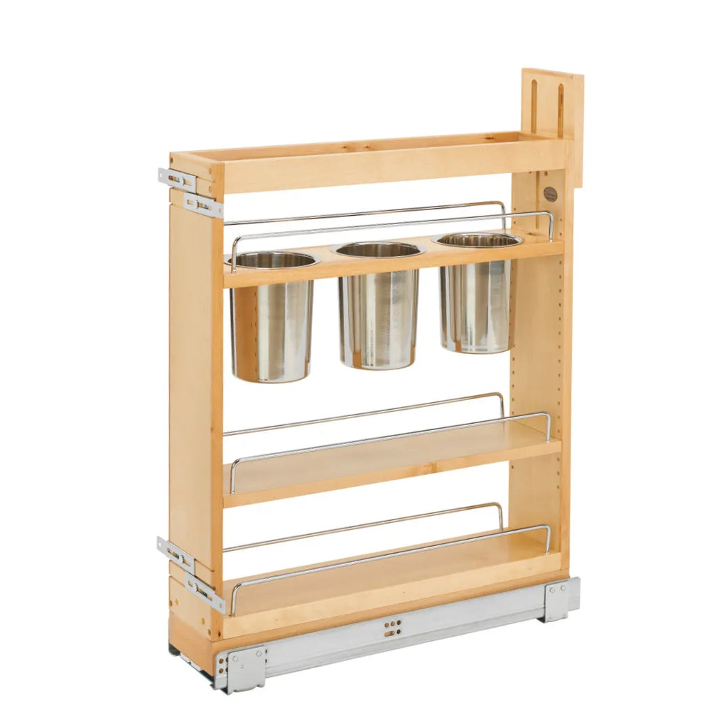 Pull-Out with Utensil Bins for Utensil Storage