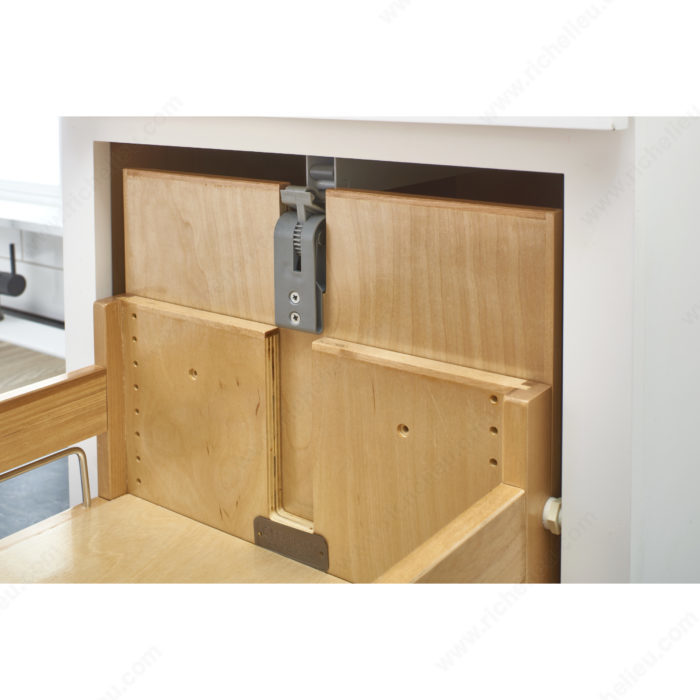 Rev-A-Shelf wood Pull-Out Pantry with slides