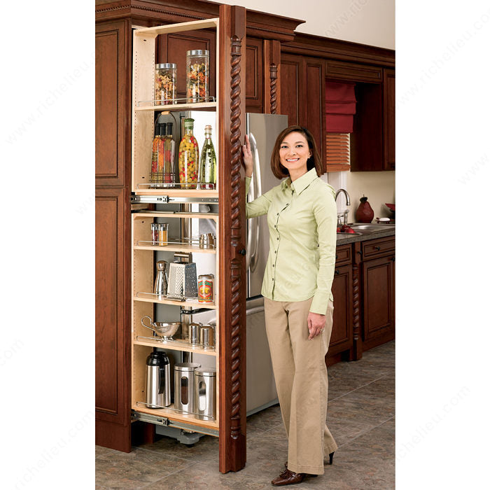 Rev-A-Shelf tall Filler Organizer with Adjustable Shelves