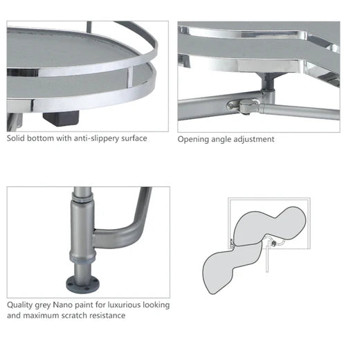 Soft-closing Swing Trays - Kidney Shape