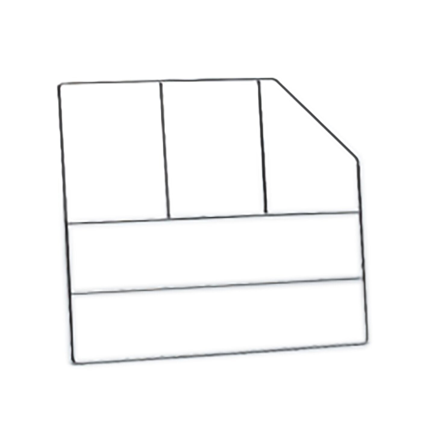Tray Divider, 12 inch, Chrome Finish