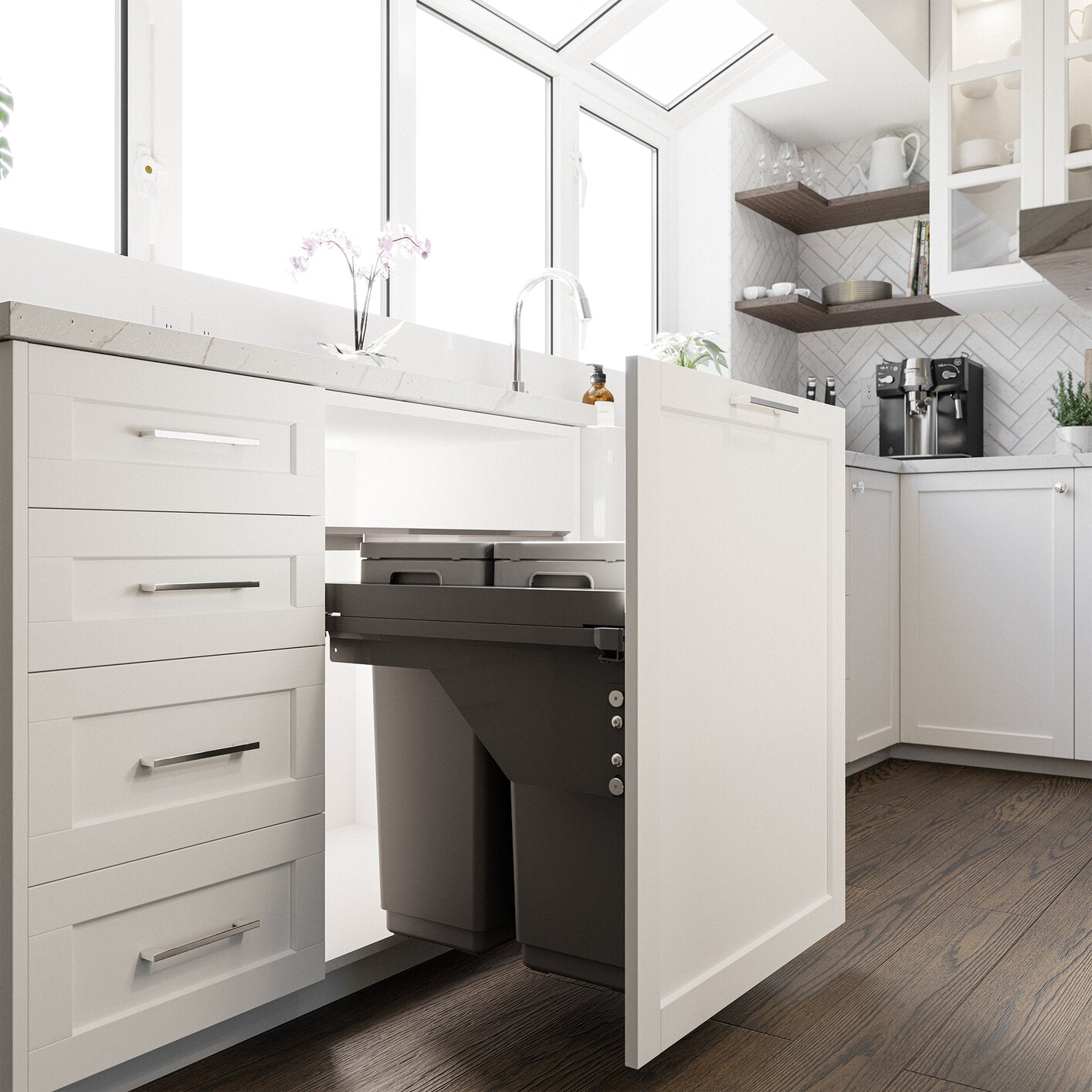 VIBO Globe Synchro Pullout Waste Bin