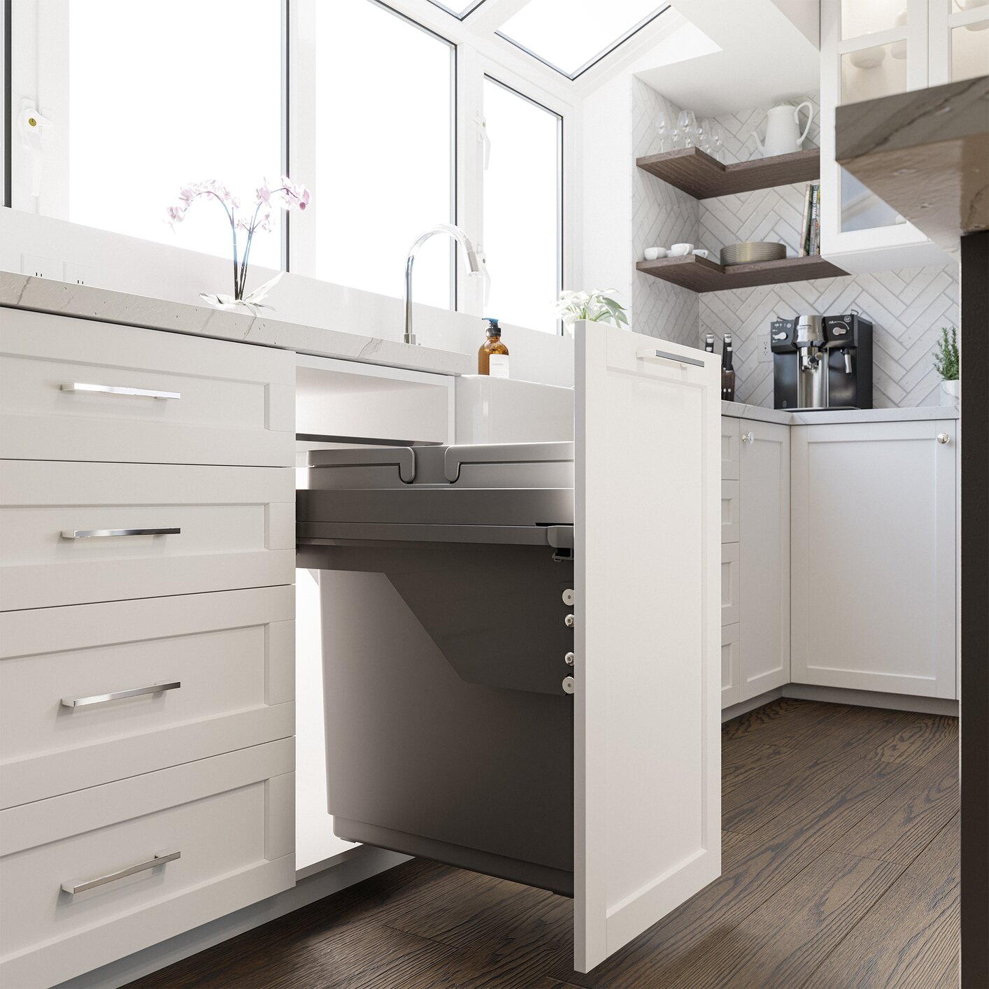 VIBO Globe Synchro Pullout Waste Bin