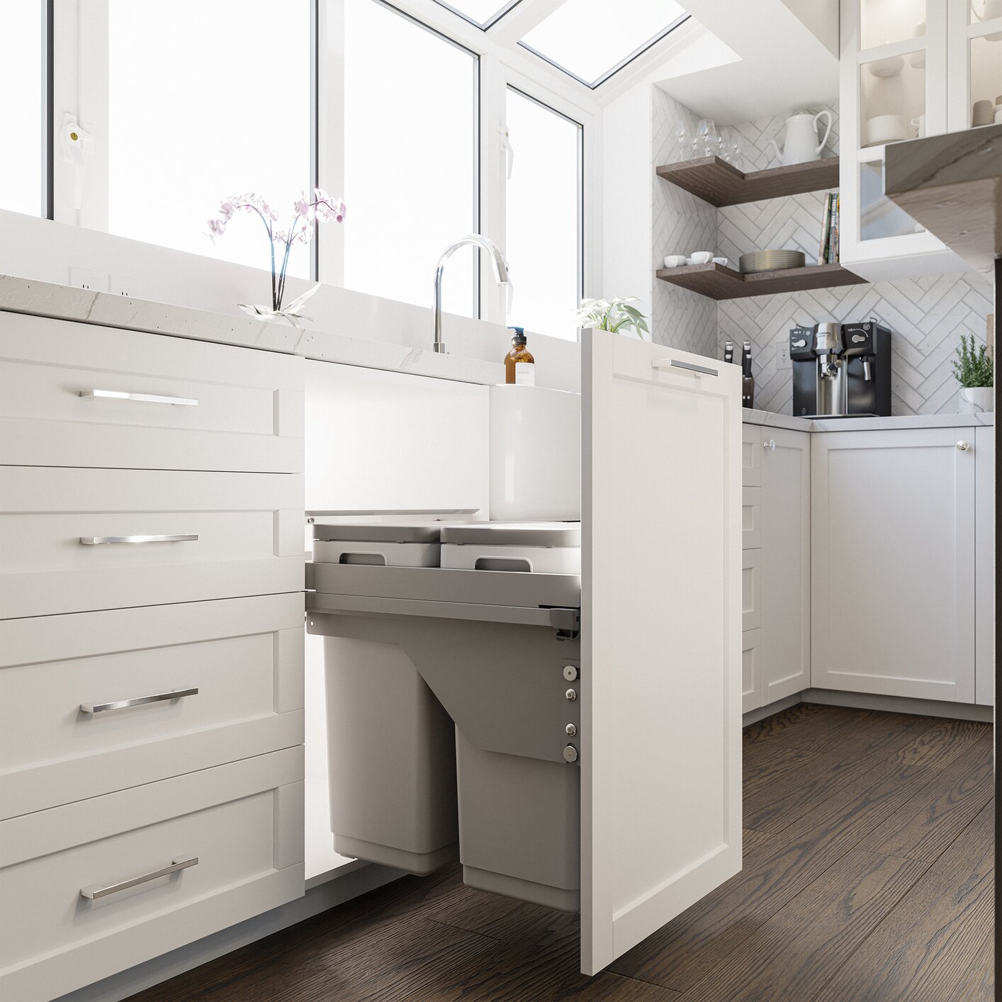 VIBO Globe Synchro Pullout Waste Bin
