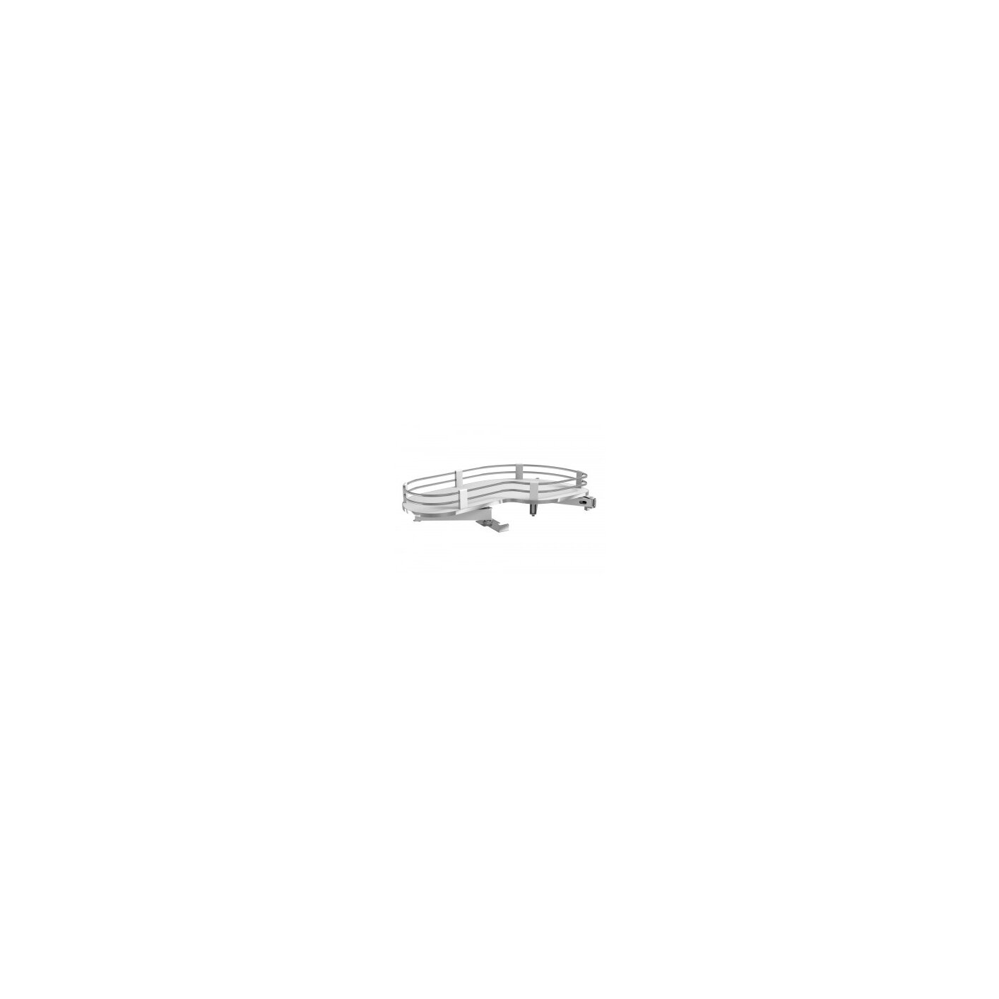 Uniko Corner Reversible Corner Pullout, White / Chrome
