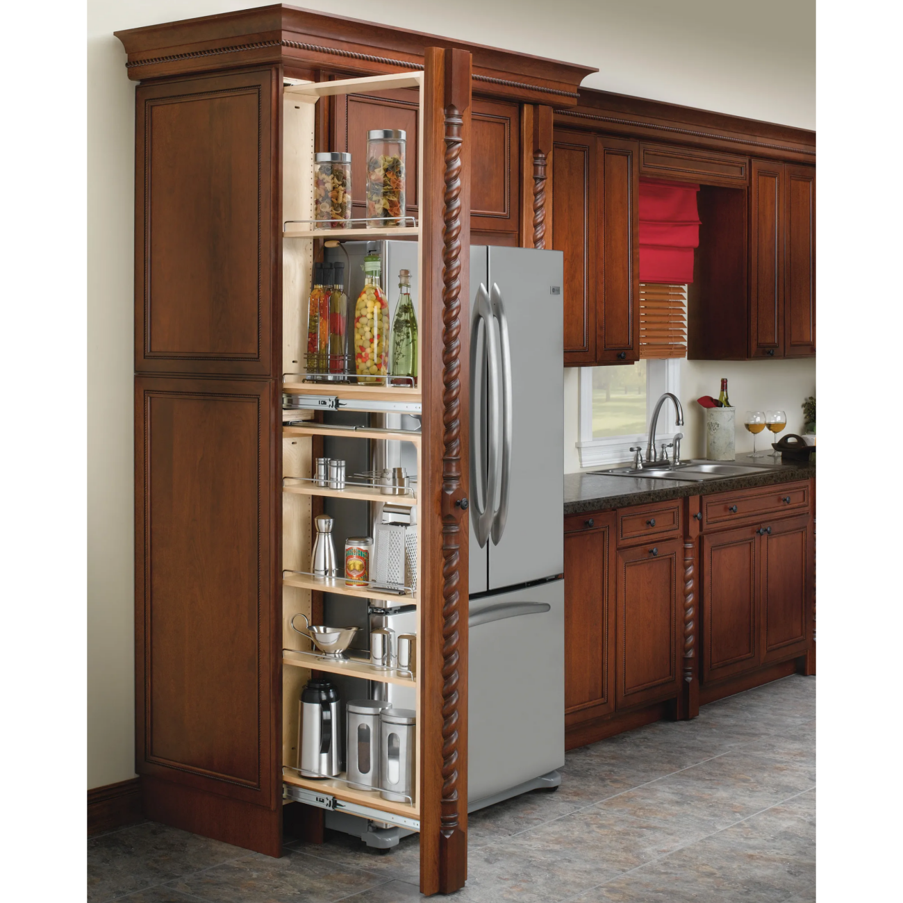 Wood Tall Filler Pull-Out