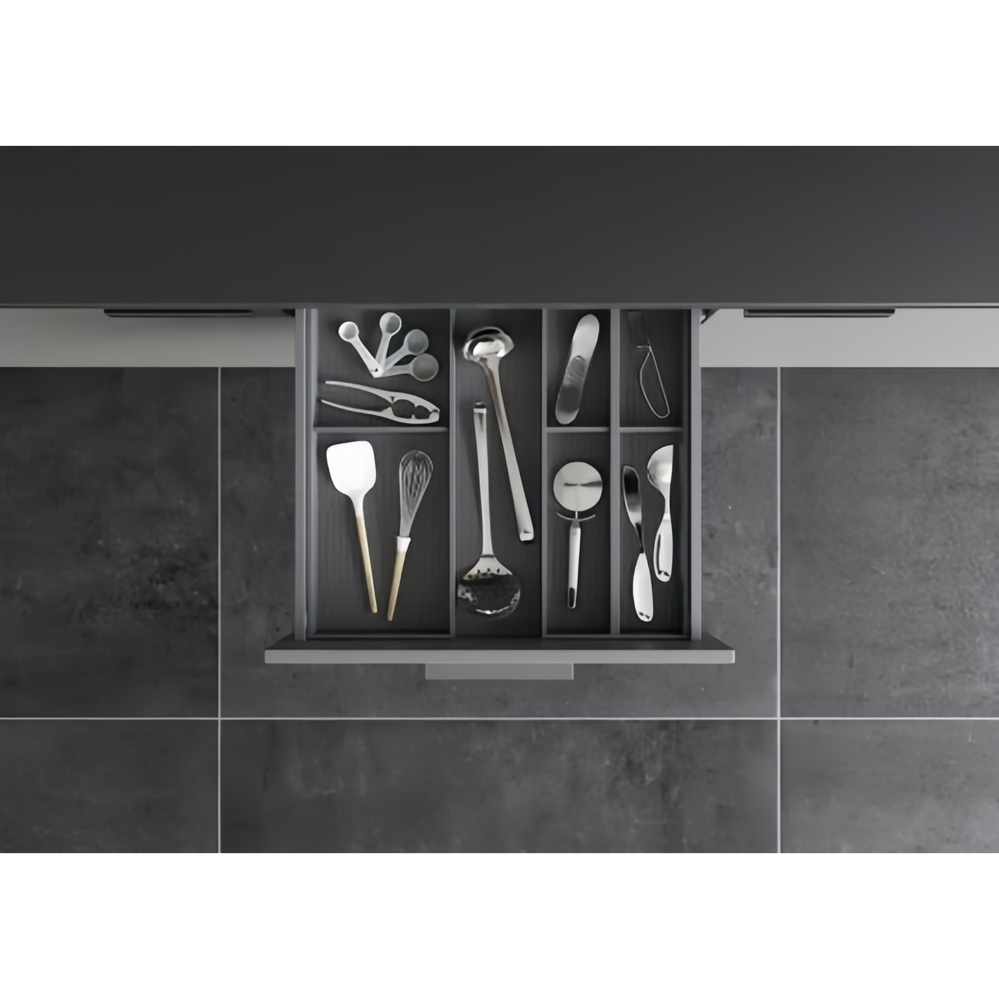 Tight Grid Drawer Utensil Insert Kits AMBIA-Line Orion Grey