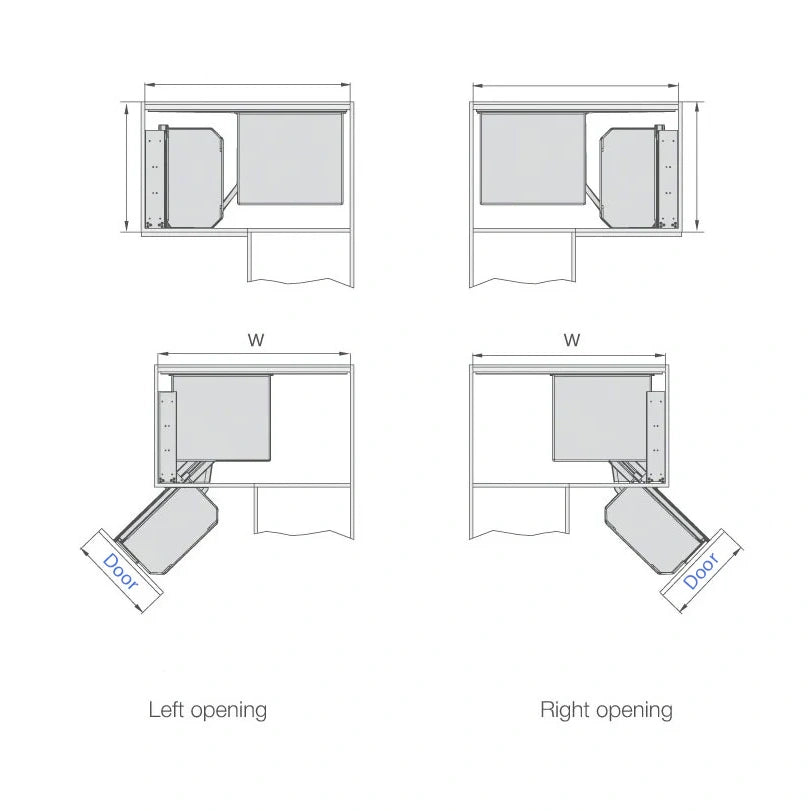Blind Corner Pull-Out Spice Rack