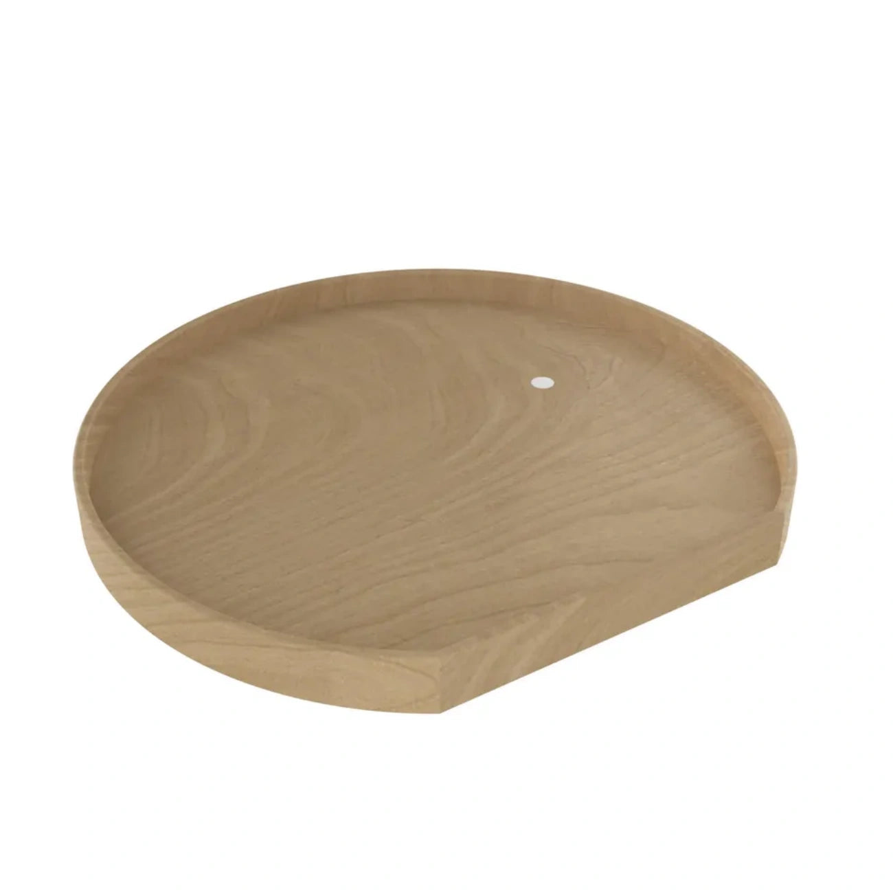 Lazy Susan – D-Shape, Natural Wood Organizer for Base & Lower Cabinets