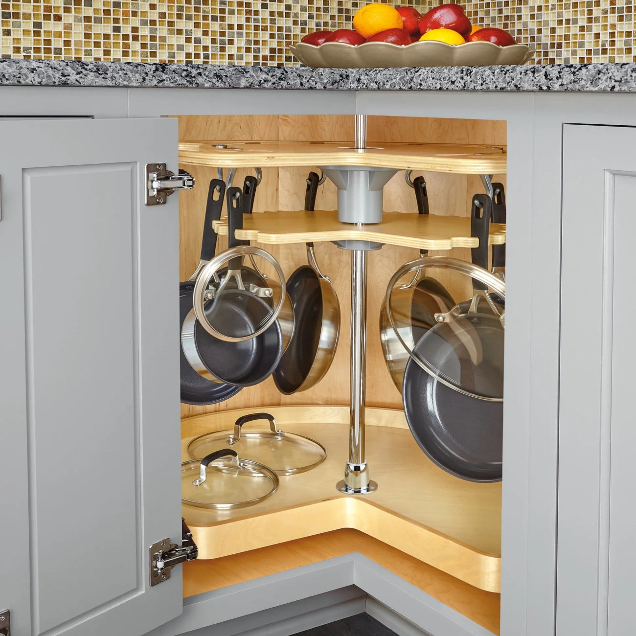 Lazy Susan – Not-So-Lazy, Organizer for Base & Lower Cabinets