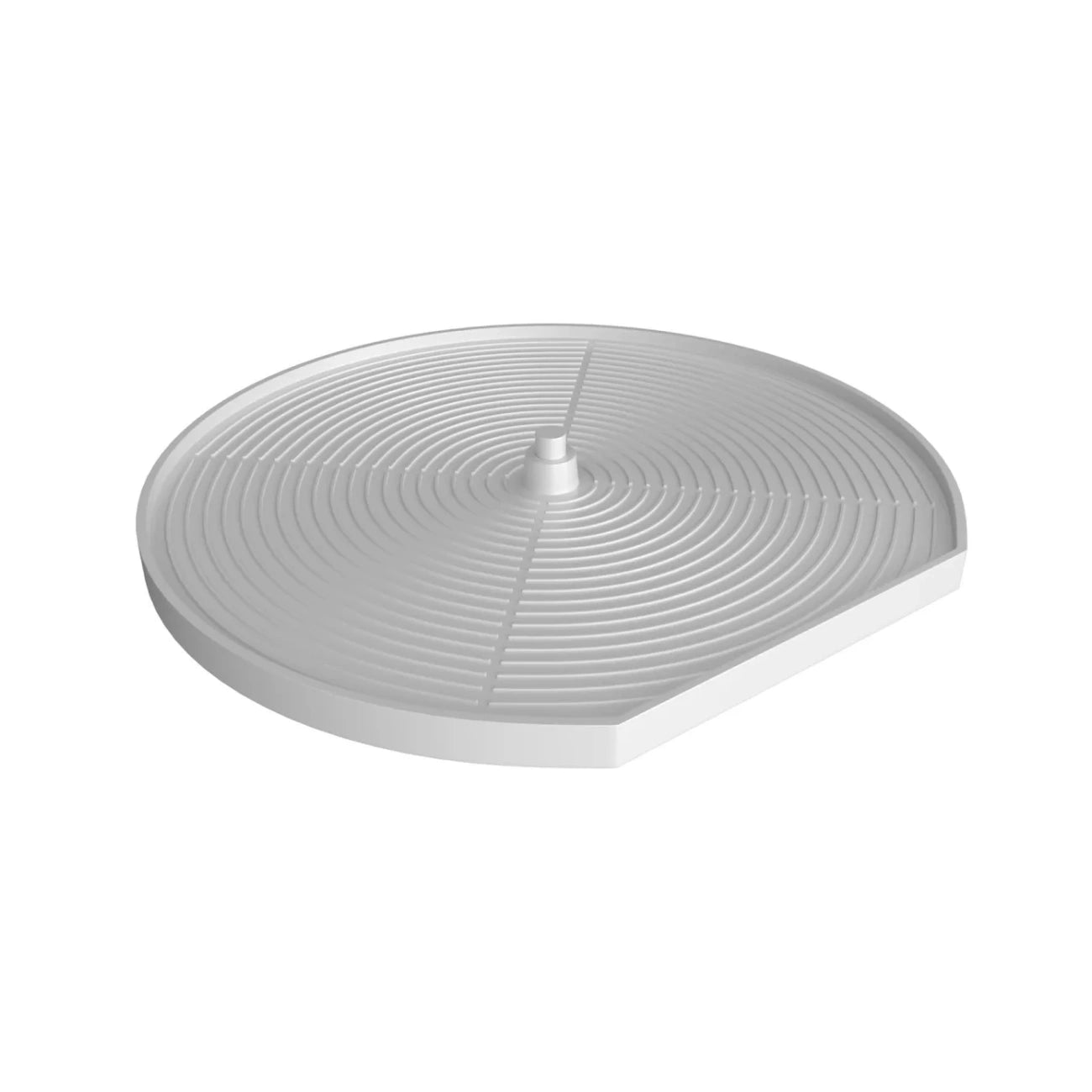 Lazy Susan – D-Shape, Polymer, Single Shelf Organizer for Base & Lower Cabinets