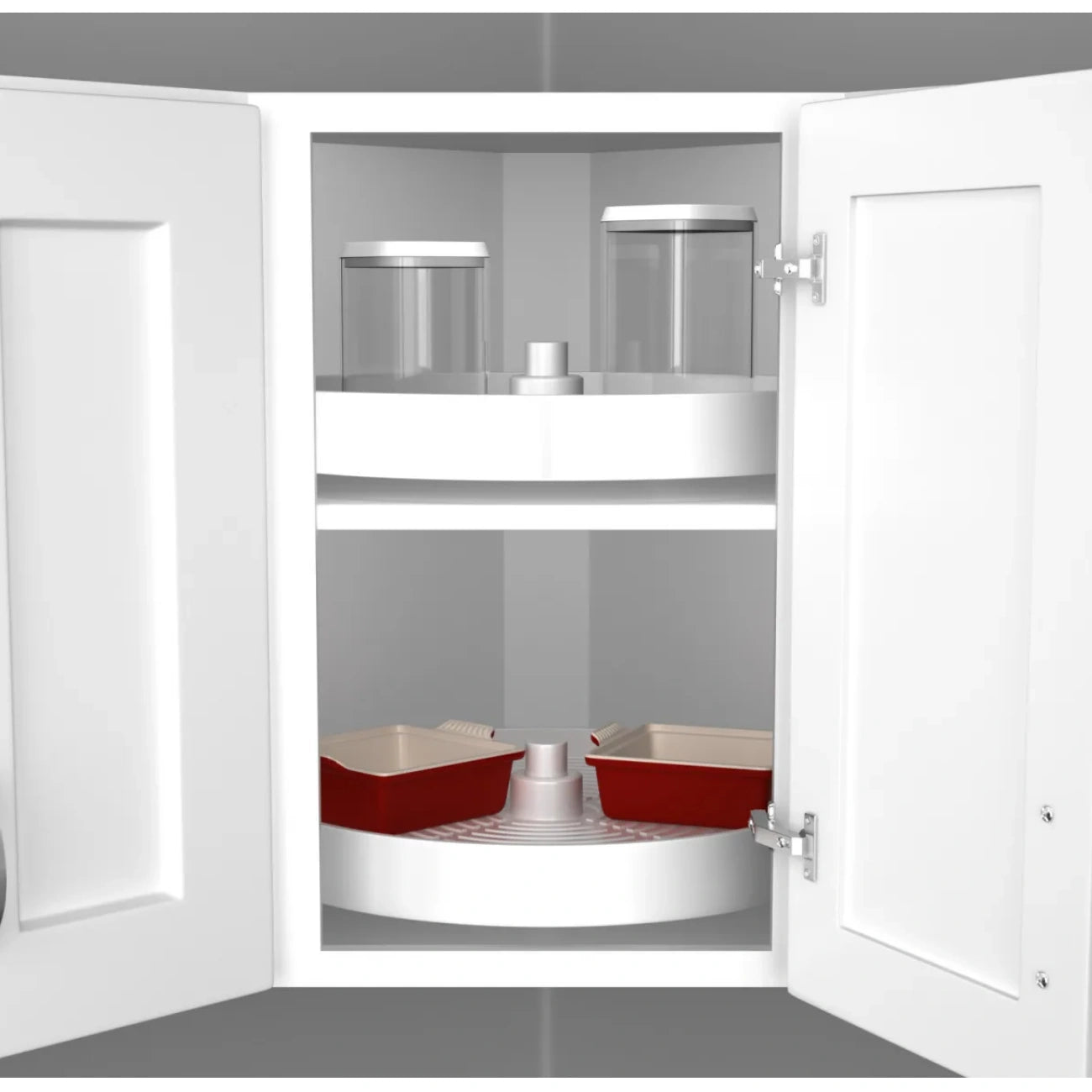 Lazy Susan – Full Circle, Polymer, Single Shelf Organizer for Wall & Upper Cabinets