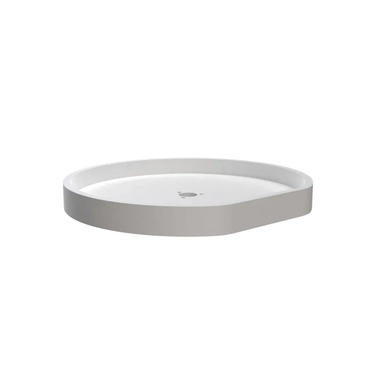 Lazy Susan – RAS, D-Shaped, Polymer Organizer with Hub for Wall & Upper Cabinets