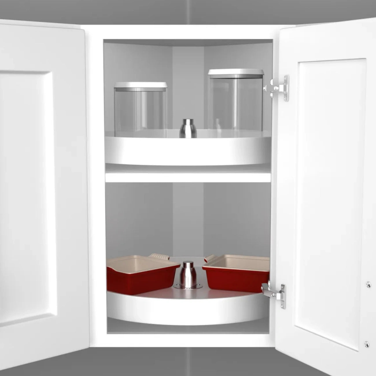 Lazy Susan – Classic, Full Circle, Wood, Single Shelf Organizer for Wall & Upper Cabinets