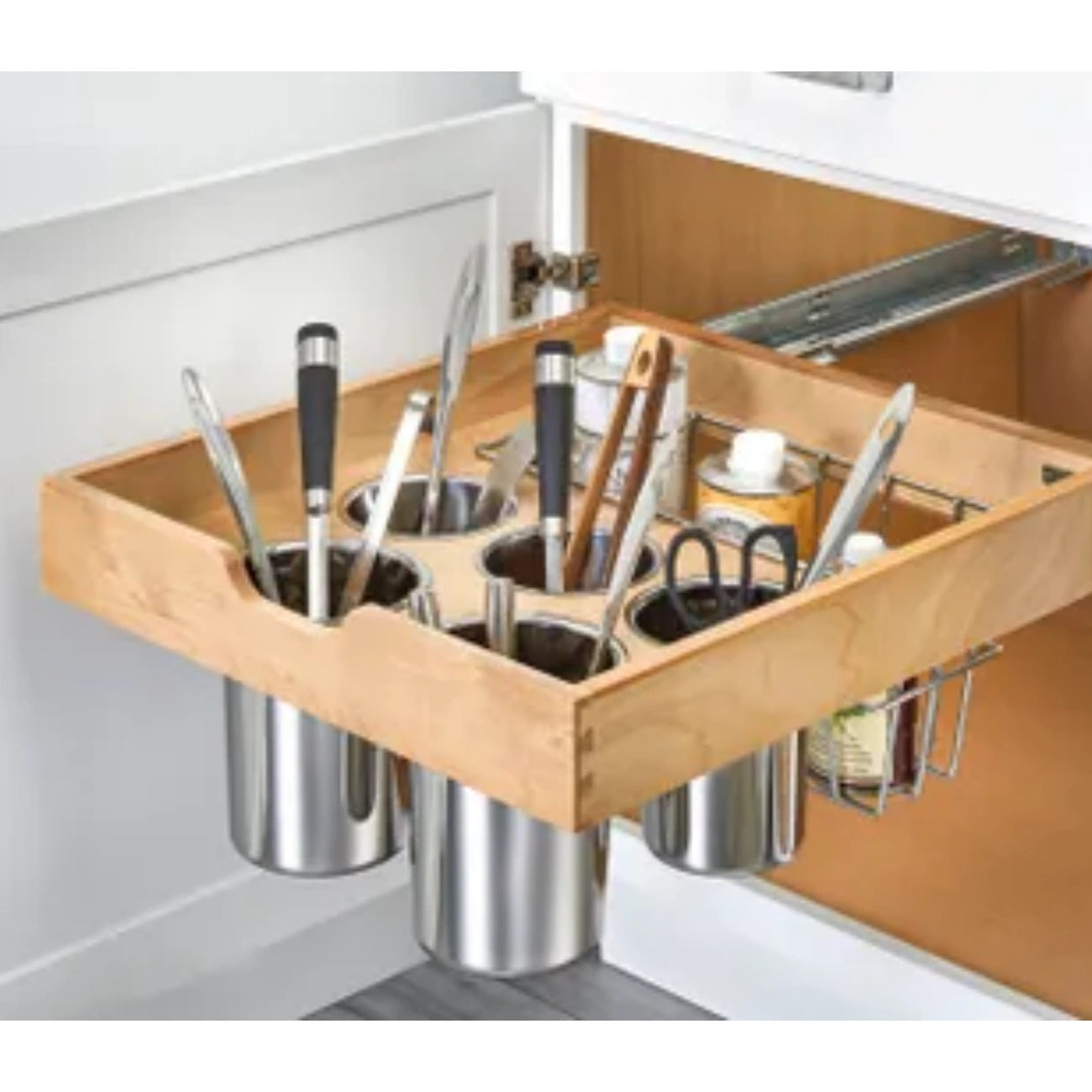 Side Mount Utensil Pullout