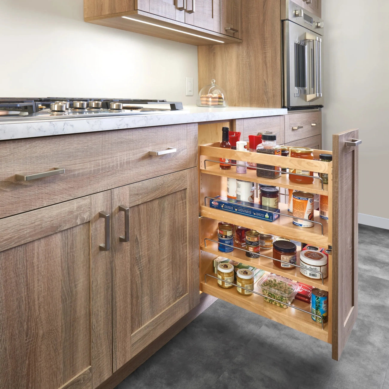 Side and Bottom Mount Base Pullout w/BLUMOTION Soft-Close