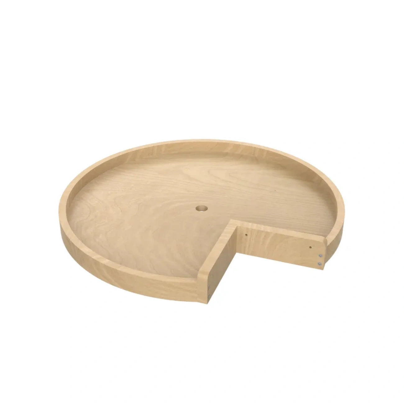Lazy Susan – Classic Pie Shape, Wood, Single Shelf Organizer for Base & Lower Cabinets
