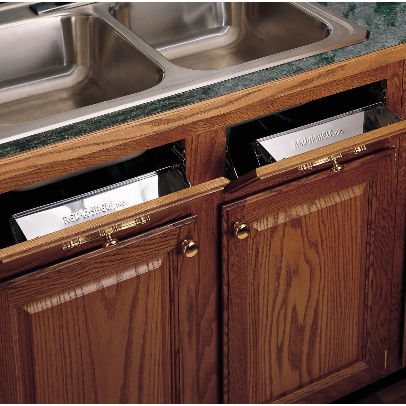 Stainless Steel Sink Front Tip-Out Trays