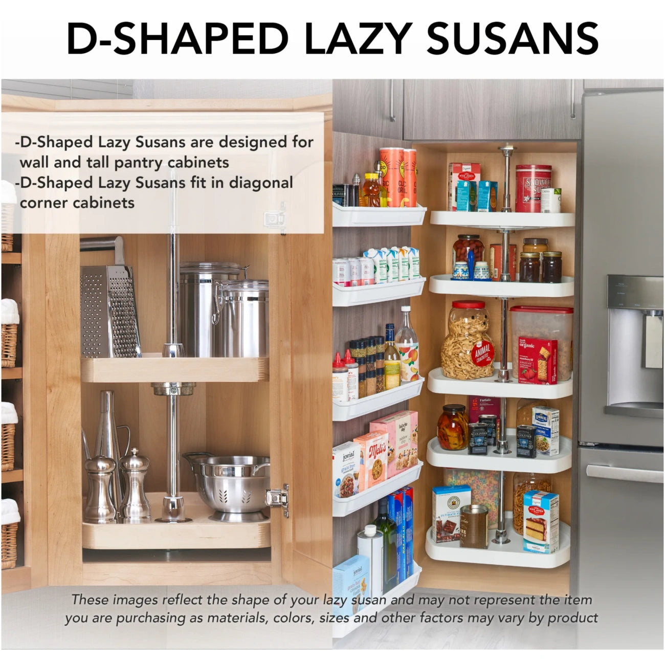 Wood D-Shape Pantry Set