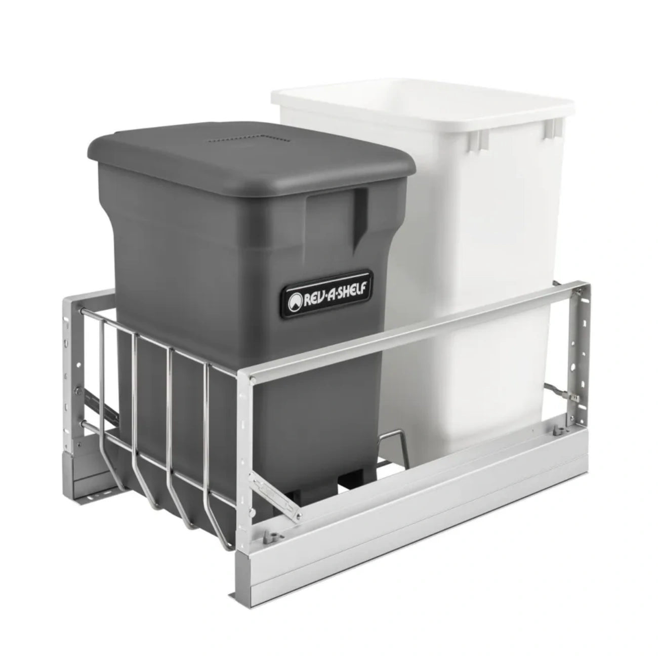 Aluminum Bottom Mount Compo+ Compost Pullouts w/ Soft-Close
