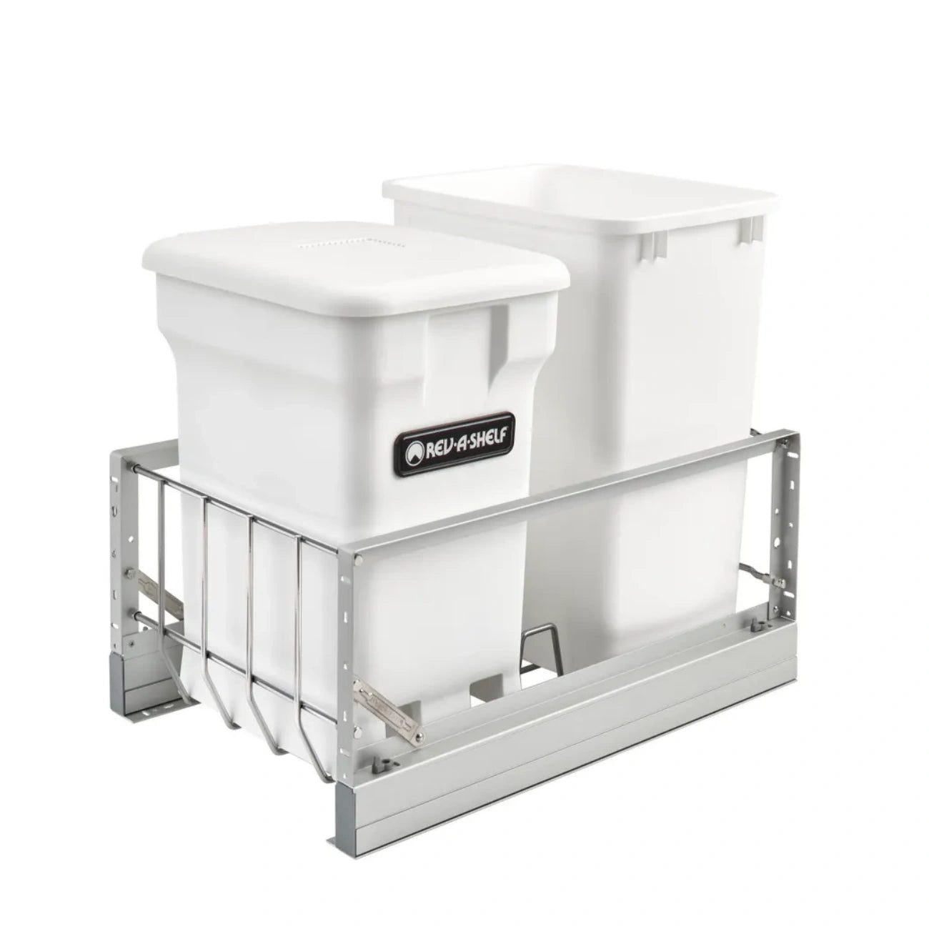 Aluminum Bottom Mount Compo+ Compost Pullouts w/ Soft-Close