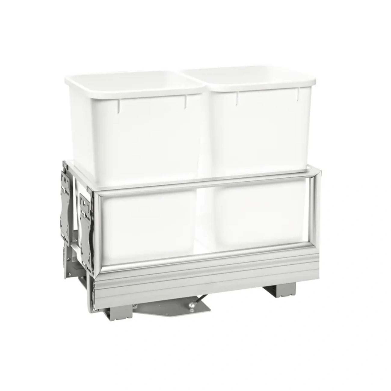 Aluminum Bottom Mount Waste Container w/Rev-A-Motion
