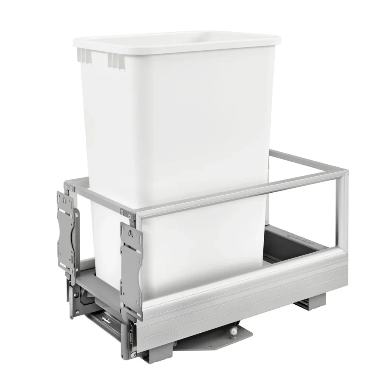 Aluminum Bottom Mount Waste Container w/Rev-A-Motion
