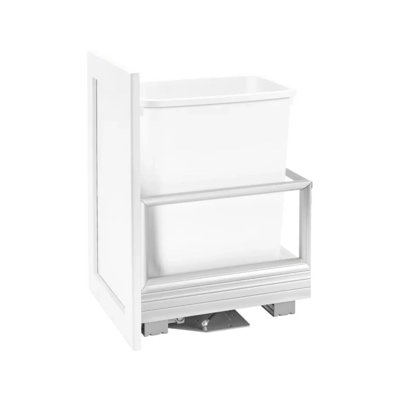 Aluminum Bottom Mount Waste Container w/Rev-A-Motion