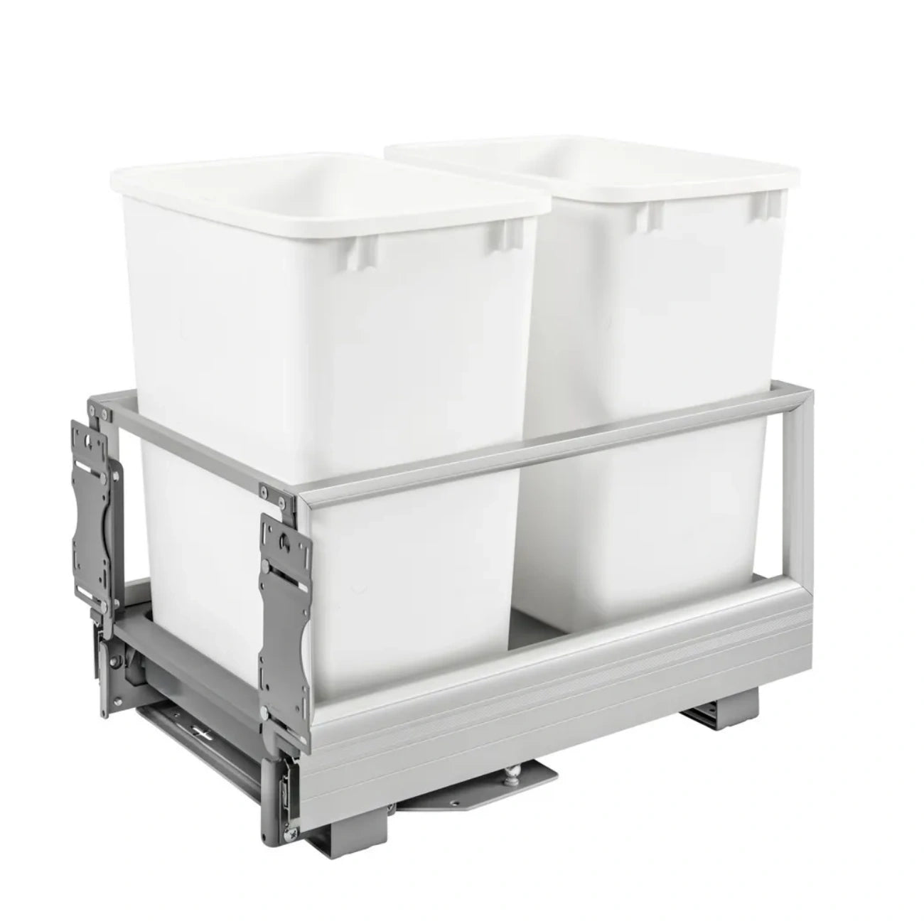 Aluminum Bottom Mount Waste Container w/Rev-A-Motion