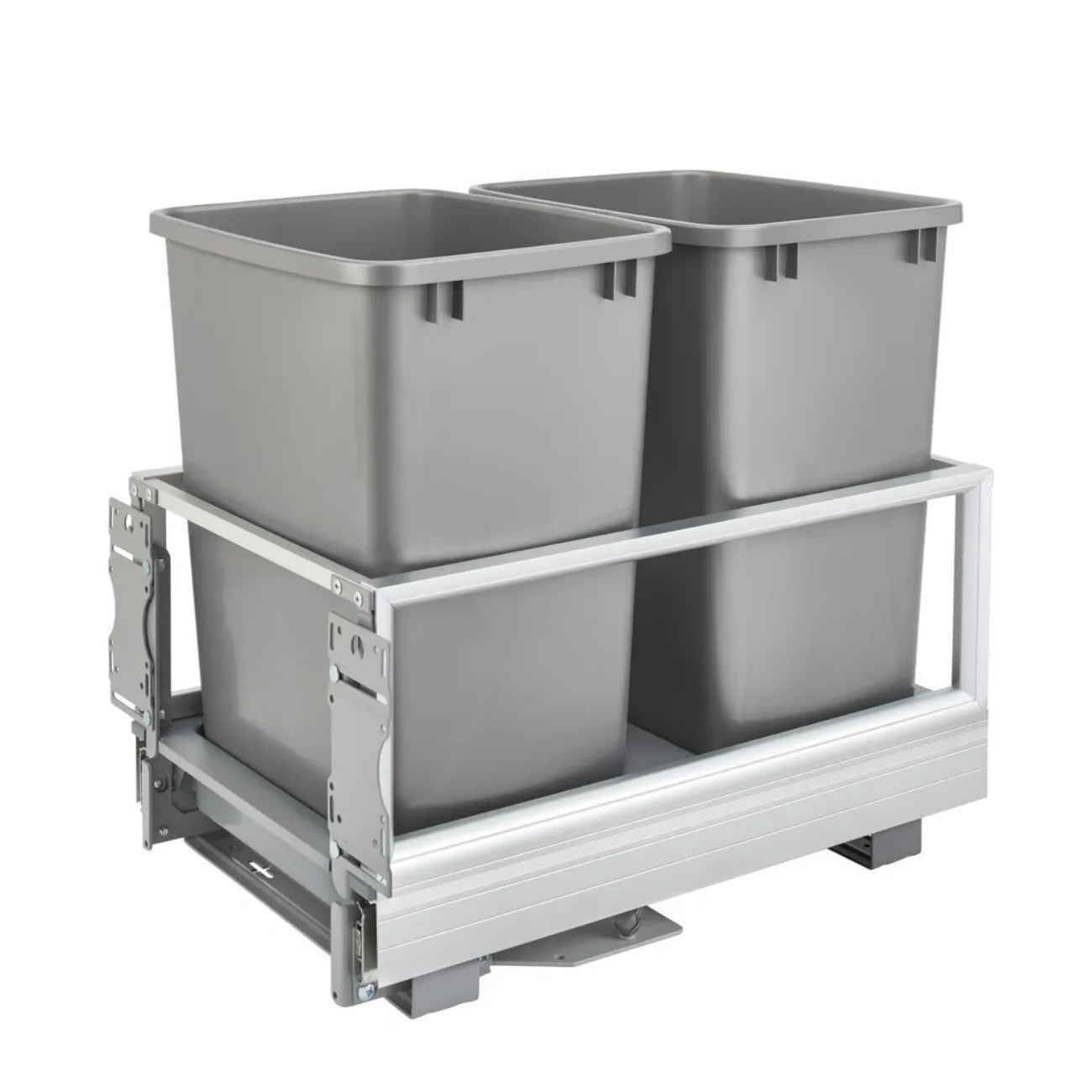 Aluminum Bottom Mount Waste Container w/Rev-A-Motion