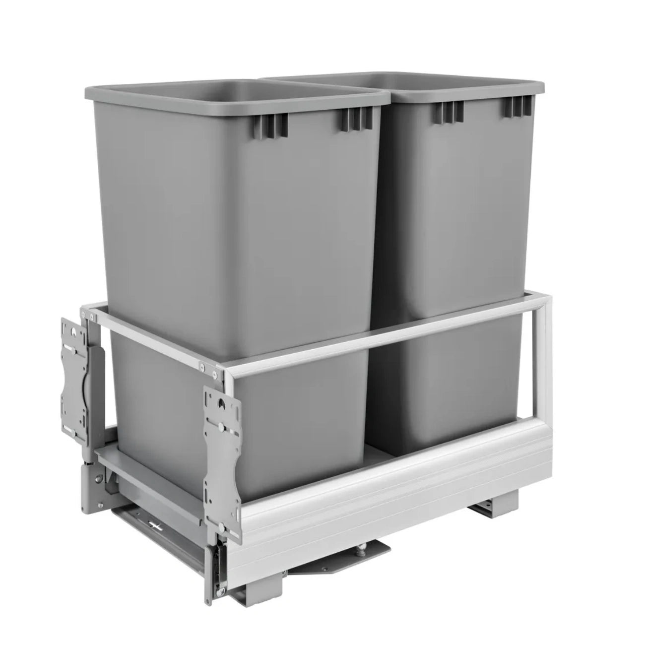 Aluminum Bottom Mount Waste Container w/Rev-A-Motion